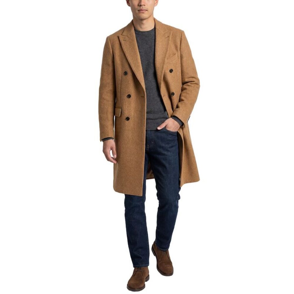 Todd Snyder Mens  Italian Wool-Blend Topcoat, Brown